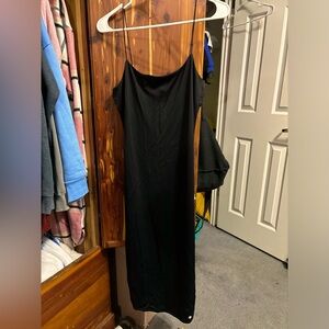 Forever21 spaghetti strap black dress.
